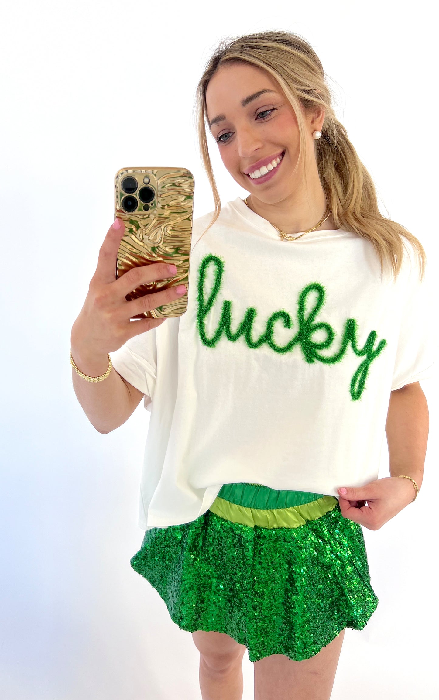 WHITE LUCKY TEE