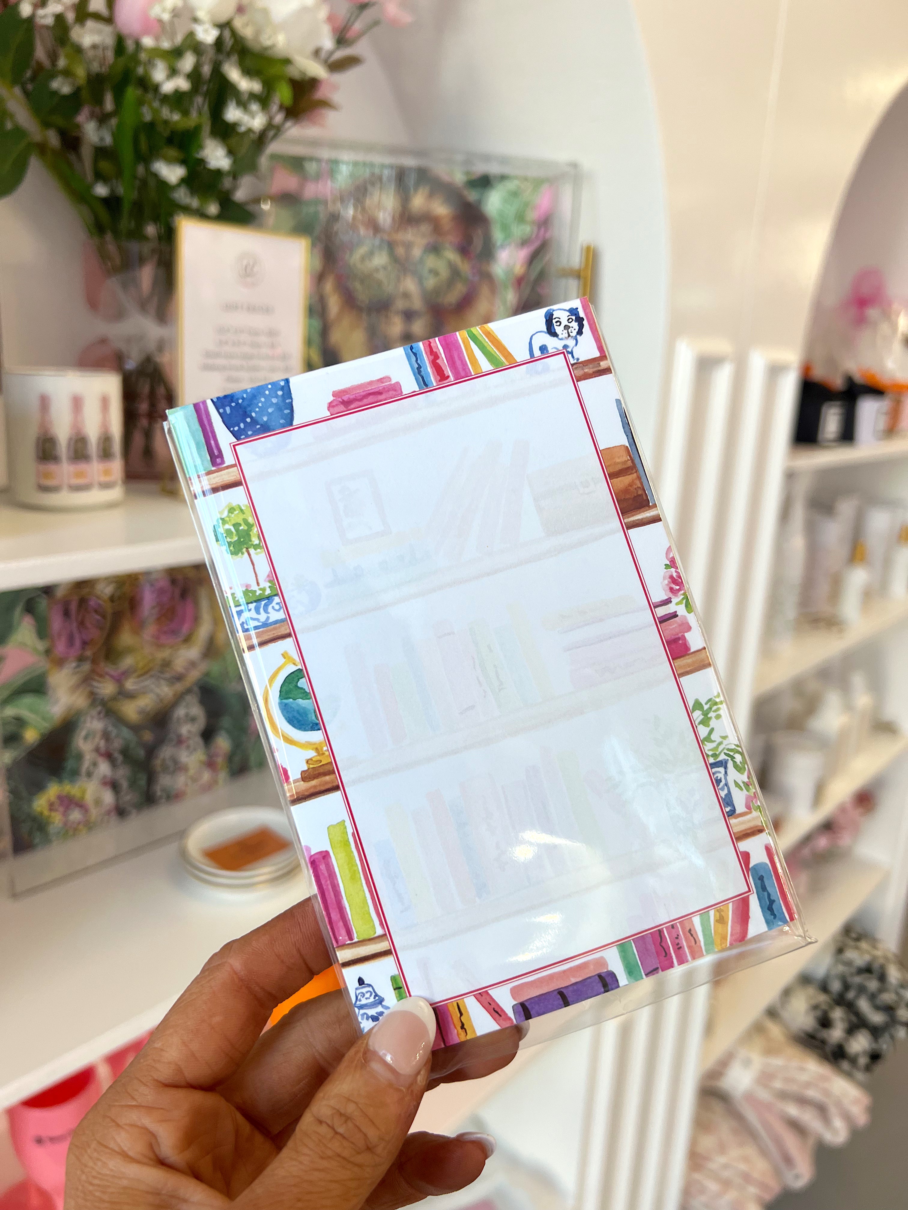 BOOK SHELF NOTEPAD – Classy and Company