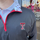 HL- BLACK TTU LOGO QUARTER ZIP