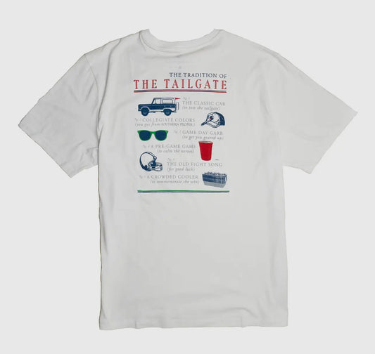 WHITE TAILGATE TEE