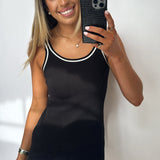 Black Knit Athletic Dress