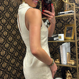 Cream / Gold Zoey Mini Dress