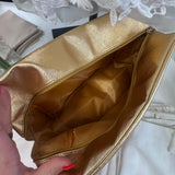 GOLD METALLIC WIFEY COSMETIC BAG