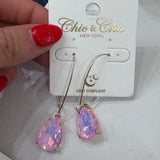 PINK DANGLE EARRINGS