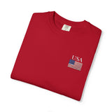 VINTAGE EMBROIDERED USA T SHIRT | UNISEX