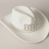 BRIDE PEARL COWBOY HAT