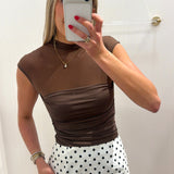 LBK WHITE POLKA DOT MINI SKORT