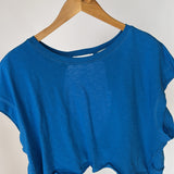 Blue Open Back Lounge Top