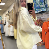 BUTTER YELLOW JADA LINEN TOP