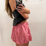 BLACK PLEATHER STRAPLESS TOP