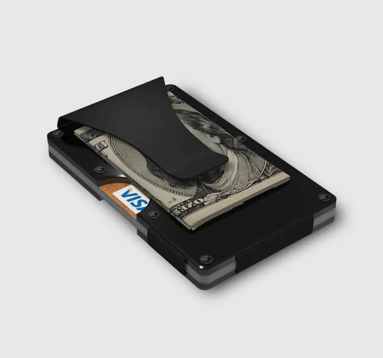 GRID WALLET - BLACK ALUMINUM