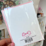 CONGRATULAITONS BABY GIRL BOW CARD