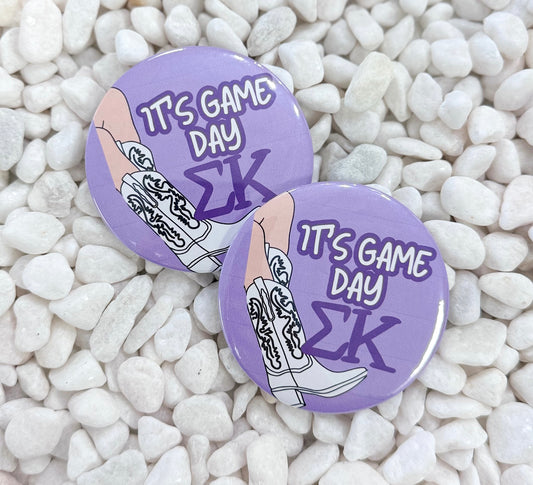 ITS GAME DAY SIGMA KAPPA BUTTON