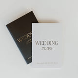 WEDDING VOWS BOOKLET SET