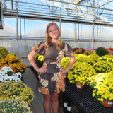 Floral Fitted Cutout Wast Mini Dress