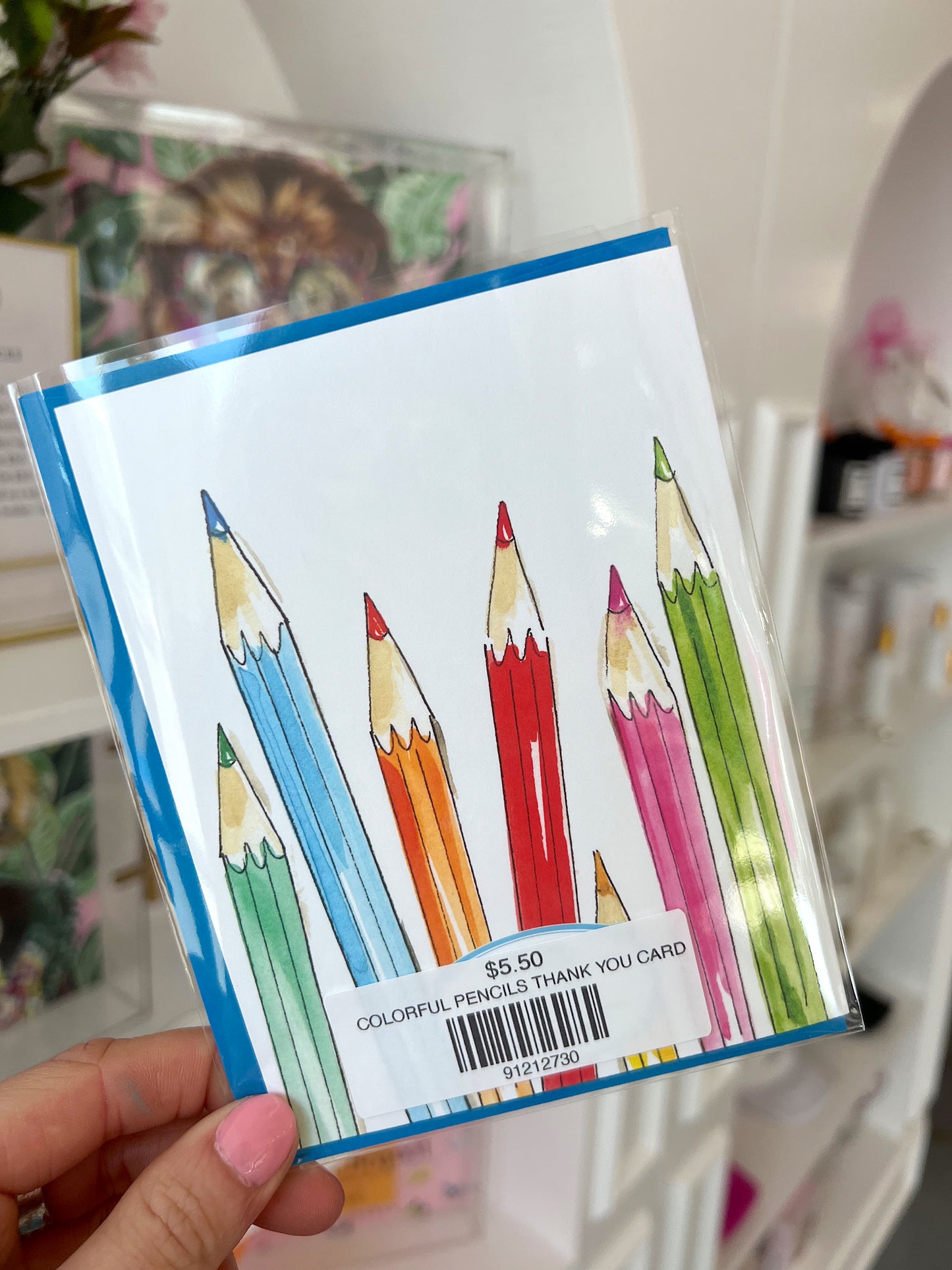 COLORFUL PENCILS THANK YOU CARD