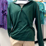 HORN LEGEND HUNTER GREEN PULLOVER (size medium left)