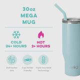 SWIG SHIMMER AQUAMARINE MEGA MUG