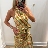 LBK MULTI STRIPED TANK & SKIRT SET