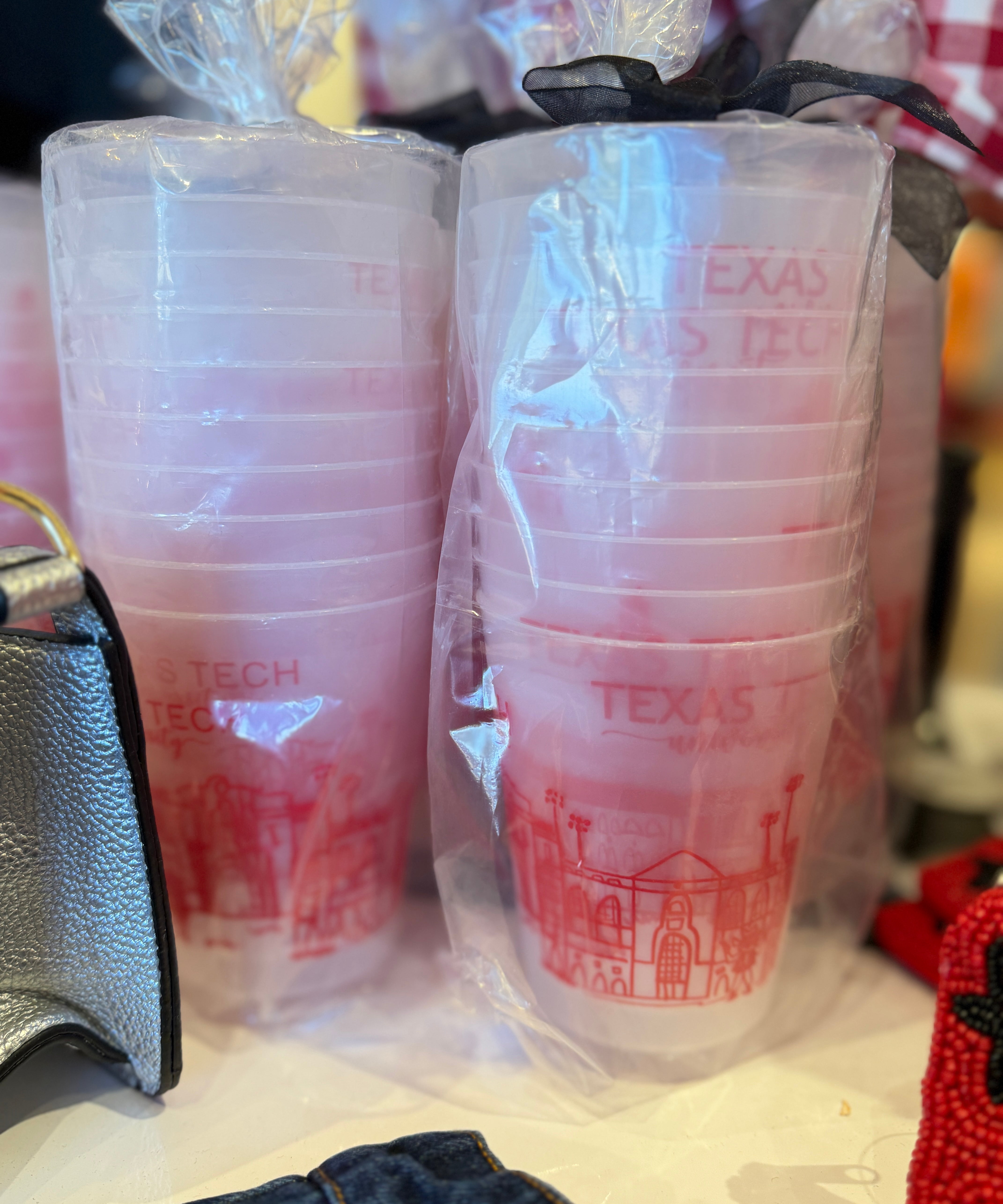 TEXAS TECH SHATTERPROOF CUPS - SET OF 10