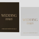 WEDDING VOWS BOOKLET SET