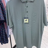 HORN LEGEND GREEN STRIPED POLO