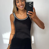 Black Knit Athletic Dress