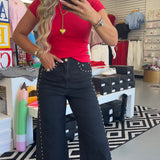 RED MEGAN BASIC TOP