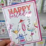 HAPPY BIRTHDAY COCKTAIL CARD