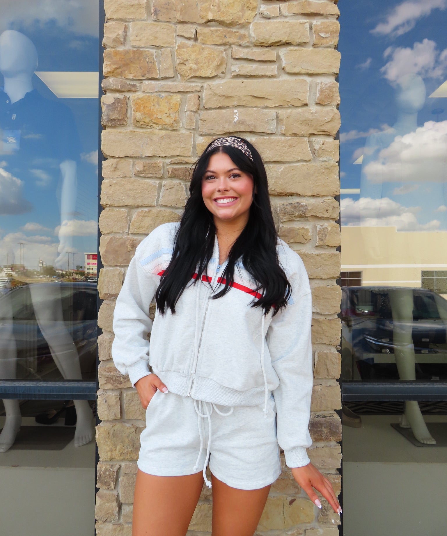 WF SLANE STRIPE HOODIE SET