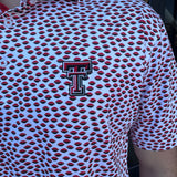 HL- TTU LOGO RED FOOTBALL POLO