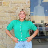 EMERALD PUFF SHORT SLEEVE TOP