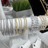 Mini Gold & Pearl Beaded Bracelet