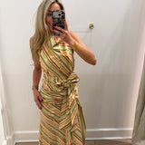 LBK MULTI STRIPED TANK & SKIRT SET