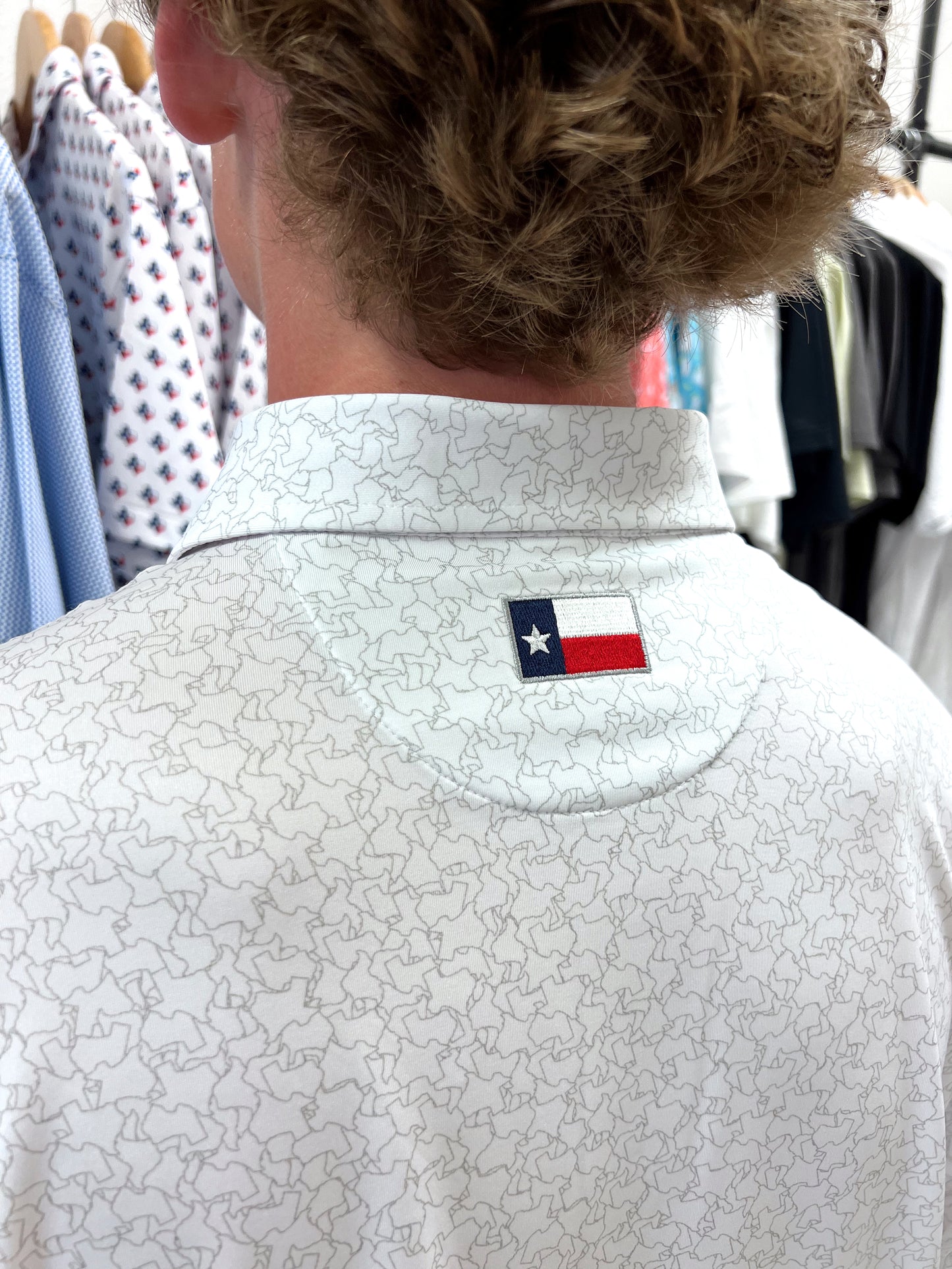 HORN LEGEND WHITE TEXAS INSPIRED POLO