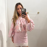 PINK FLORAL EISLEY BLOUSE