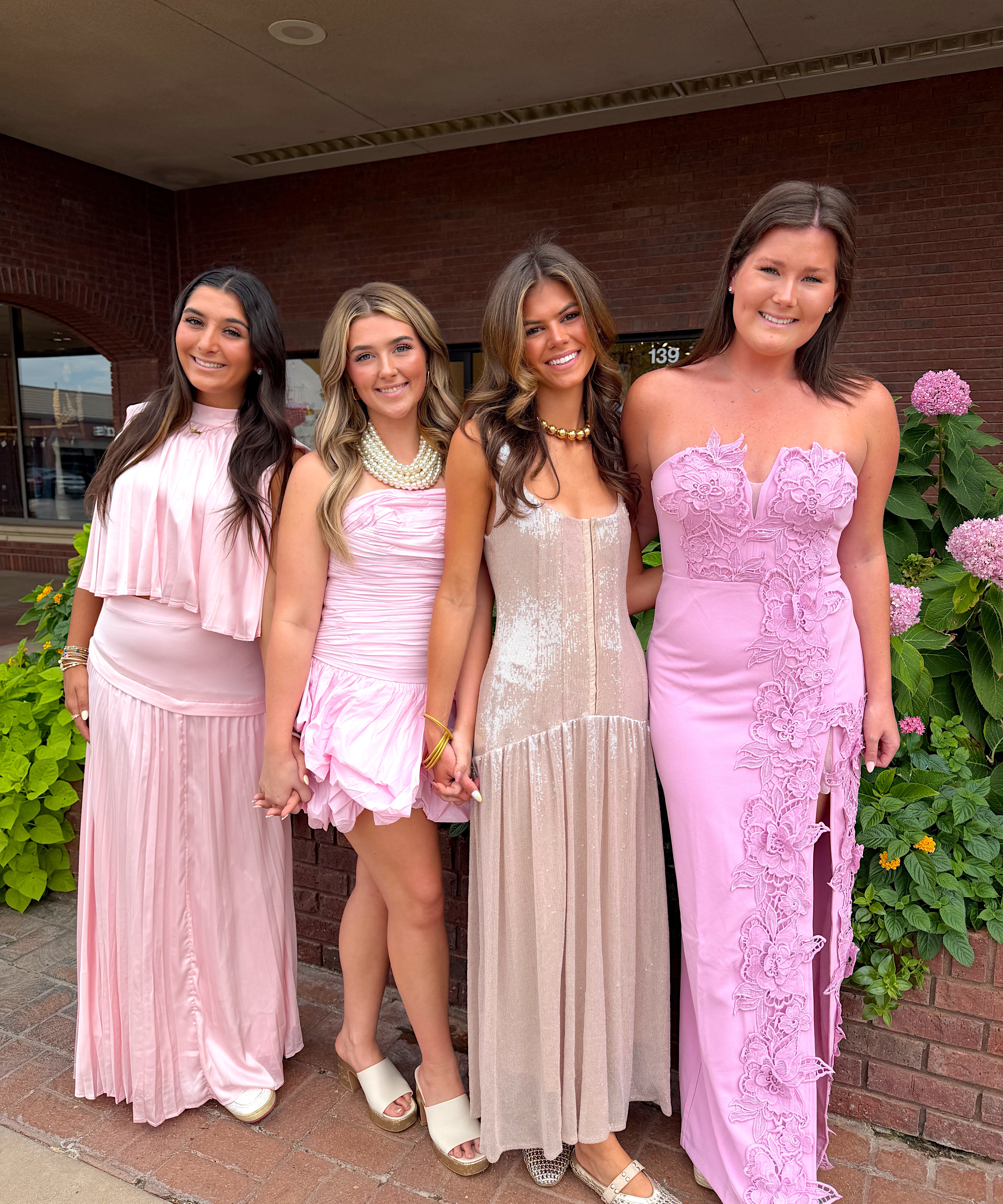 BABY PINK STRAPLESS ISABELLA BUBBLE DRESS