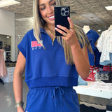 NAVY USA SHORTS + TOP SET
