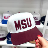 MSU MAROON VINTAGE HAT