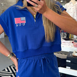 NAVY USA SHORTS + TOP SET
