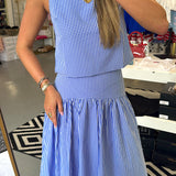 NAVY + WHITE GINGHAM SET