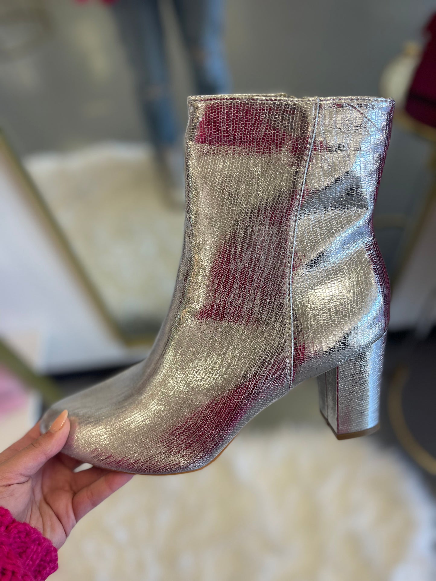 Gia Silver Boots