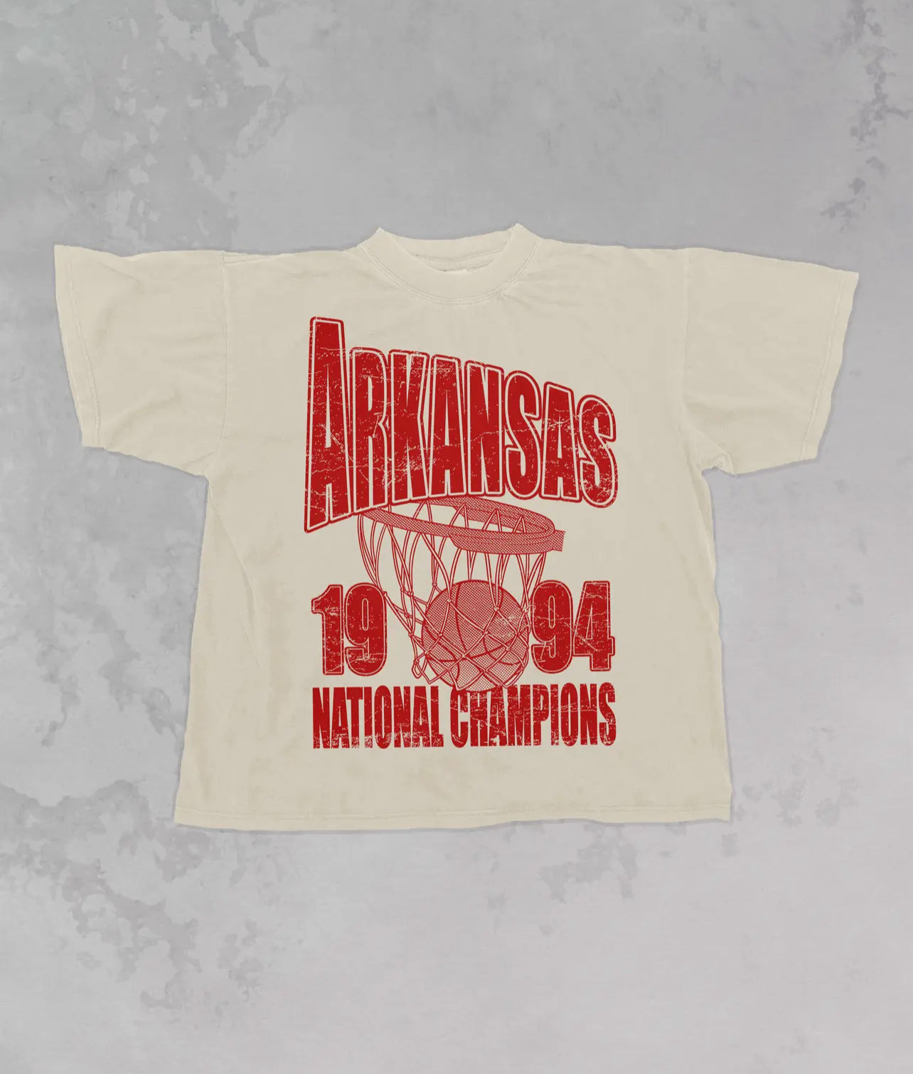 ARKANSAS BBALL NATIONAL CHAMPS OVERSIZED SHIRT