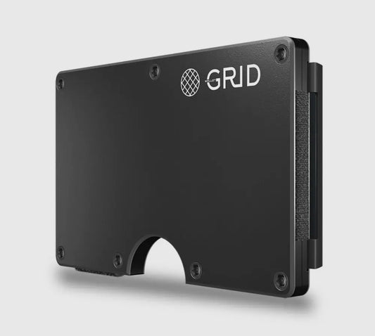 GRID WALLET - GUNMETAL ALUMINUM