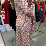 SATIN SANTA PAJAMA SET