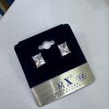 EMERALD CUT DIAMOND STUDD EARRINGS