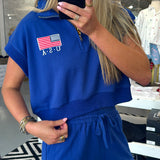 NAVY USA SHORTS + TOP SET