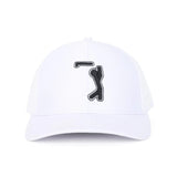 BOGEYMAN WHITE - PERFORMANCE GOLF HAT - STRETCH FIT