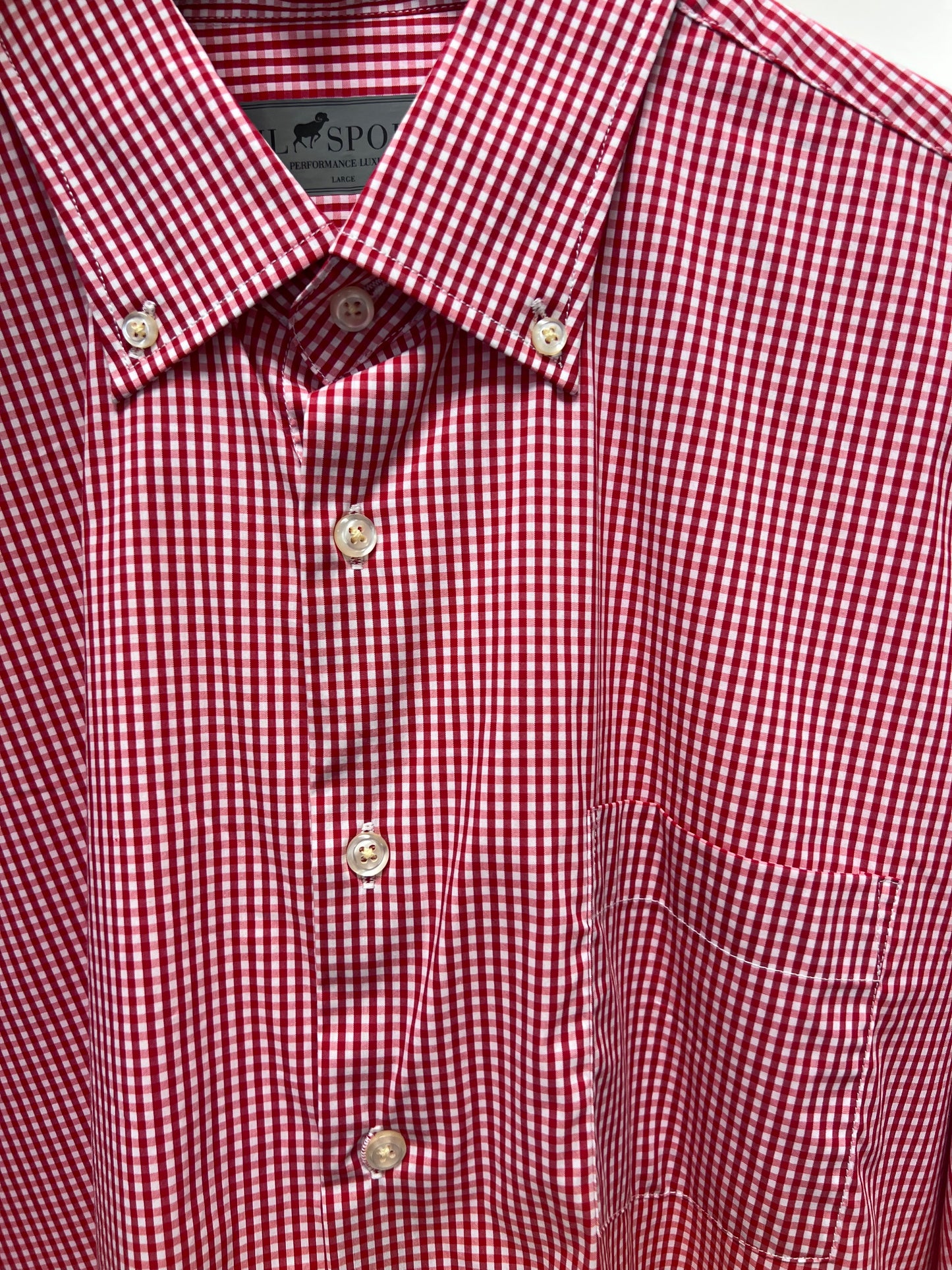 HORN LEGEND RED CHECKERED LONGSLEEVE BUTTON DOWN