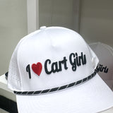 I HEART CART GIRLS PERFORMANCE GOLF HAT
